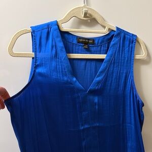 Banana Republic royal blue sleeveless top. Size medium.